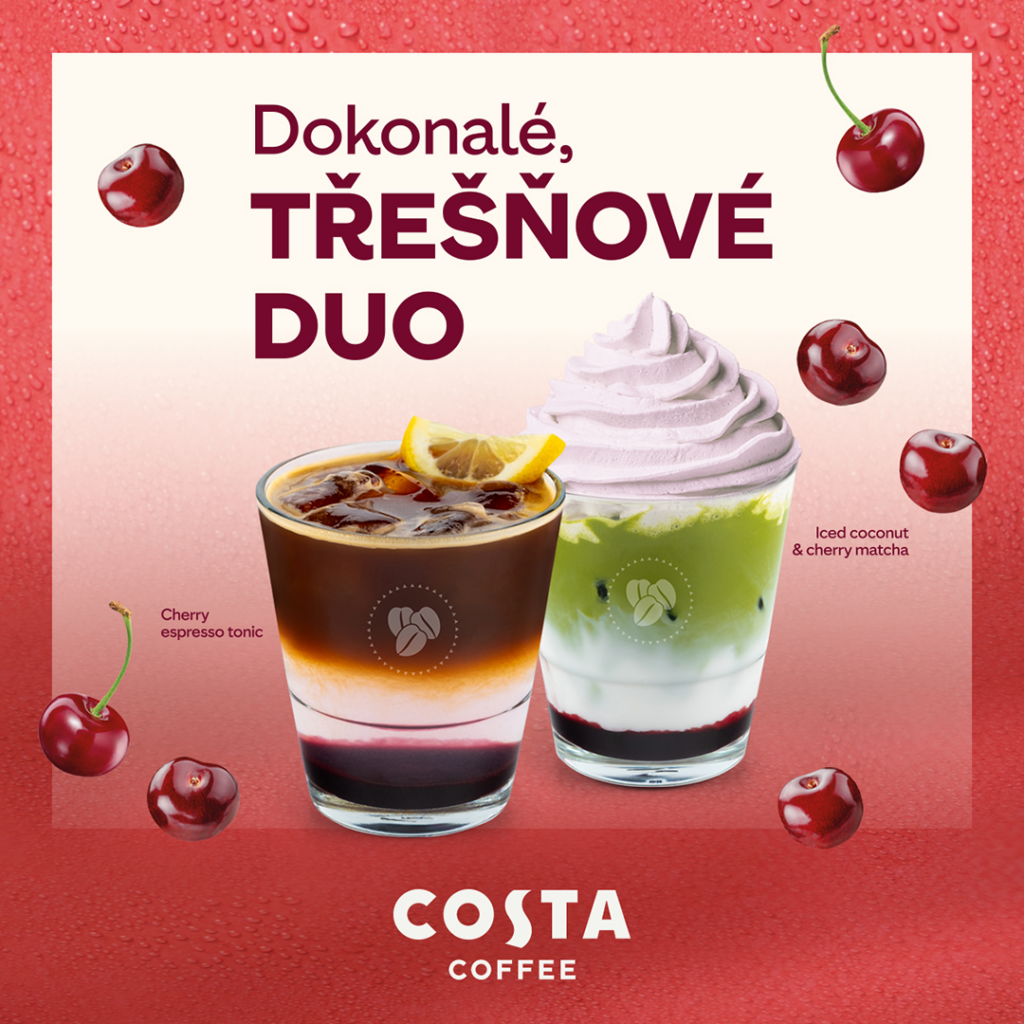 Espresso Cherry Tonic a&nbsp;Iced Coconut & Cherry Matcha