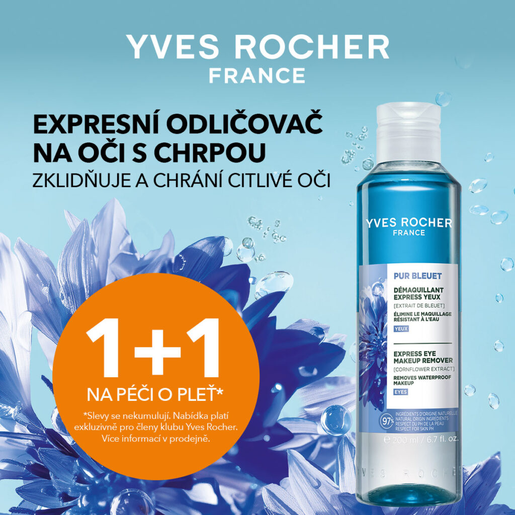 1+1 zdarma na péči o&nbsp;pleť od rostlinné kosmetiky Yves Rocher