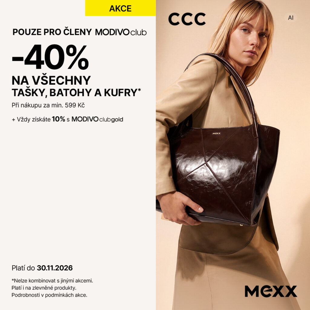 Nová sezóna, nový styl a&nbsp;40&nbsp;% sleva na všechny, tašky, batohy a&nbsp;kufry s&nbsp;MODIVOclub!