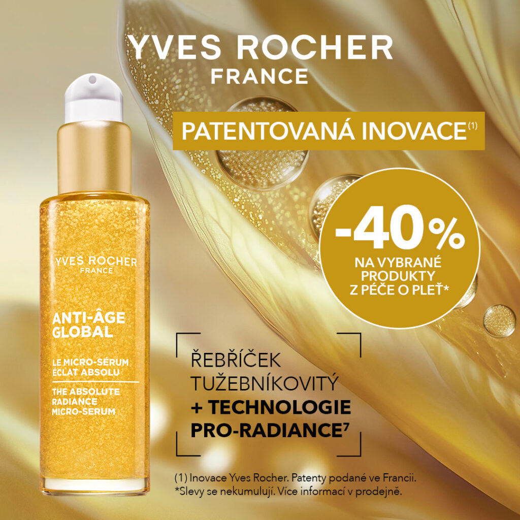 Sleva 40&nbsp;% na vybrané produkty z&nbsp;péče o&nbsp;pleť a&nbsp;dárek k&nbsp;nákupu od rostlinné kosmetiky Yves Rocher